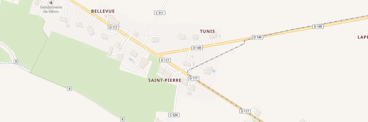 Plan du 768 Tunis à Mézin
