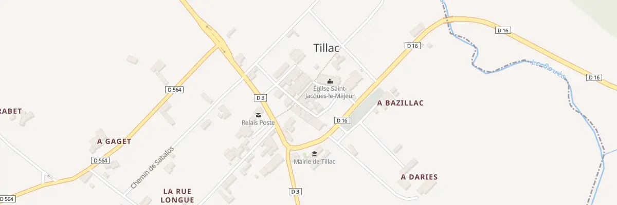 Plan du 5076 Le Village à Tillac