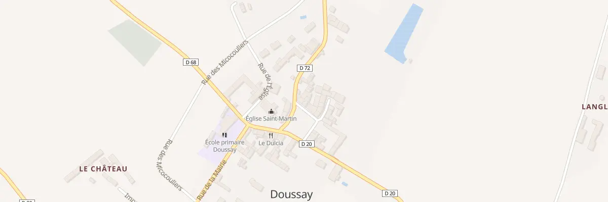 Plan du 4 Pl de la Liberté à Doussay