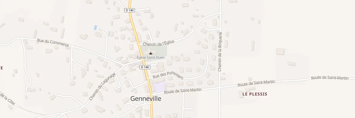 Plan du 73 Lotissement les Pommiers à Genneville