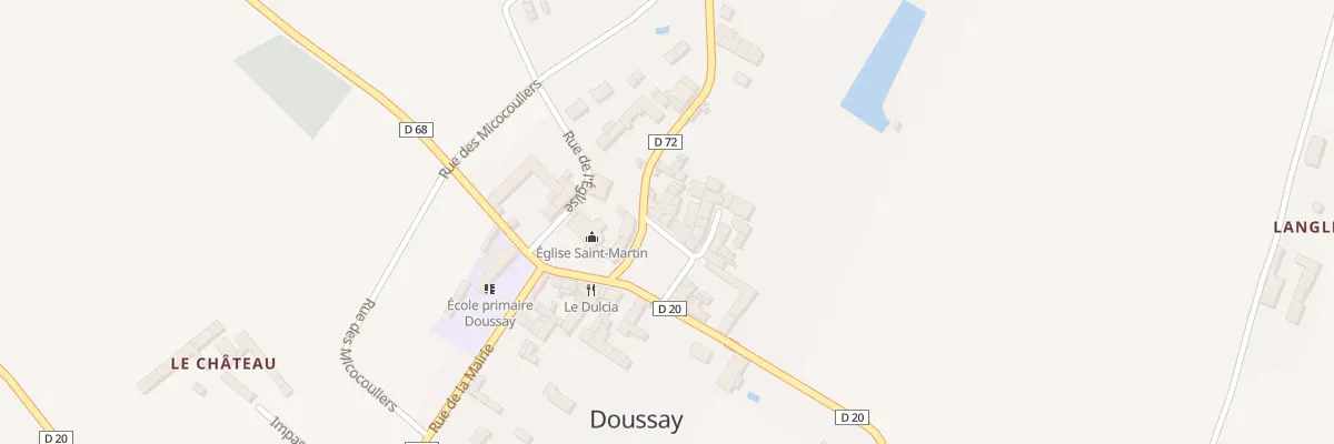 Plan du 6 Pl de la Liberté à Doussay