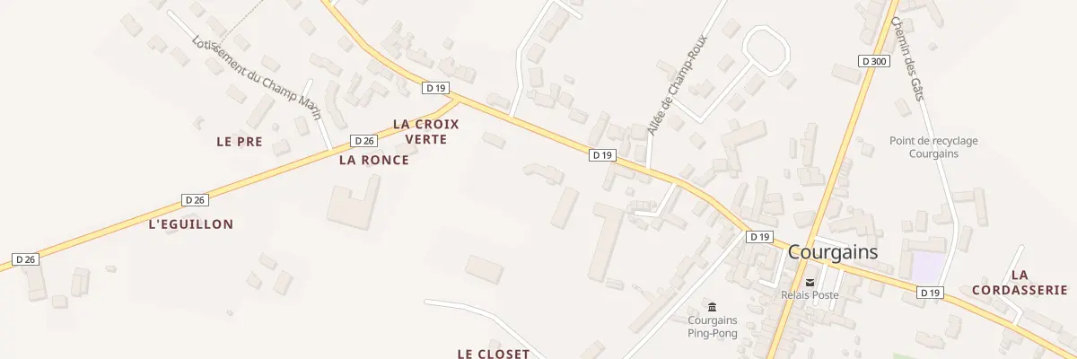 Plan du 23 Rue de Chateau Girard à Courgains