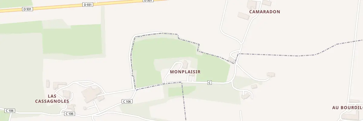 Plan du 5123 A Monplaisir à Mouchan