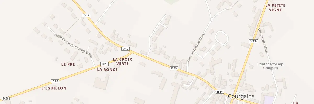 Plan du 20 Rue de Chateau Girard à Courgains