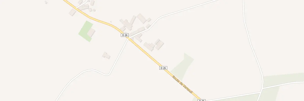 Plan du 2 Rte de Verteuil à Couture