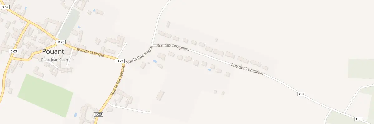 Plan du 8 Rue des Templiers à Pouant