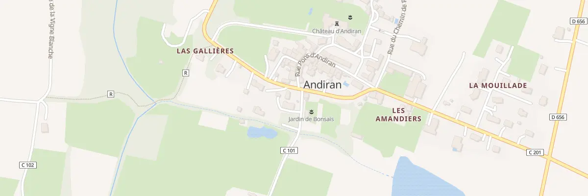 Plan du 11 Rue des Amandiers à Andiran
