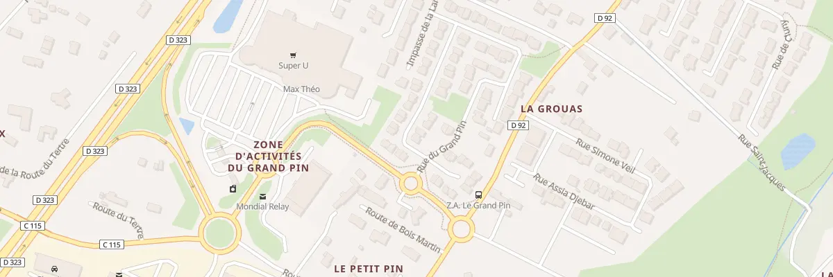 Plan du 2 Rue du Grand Pin à Changé