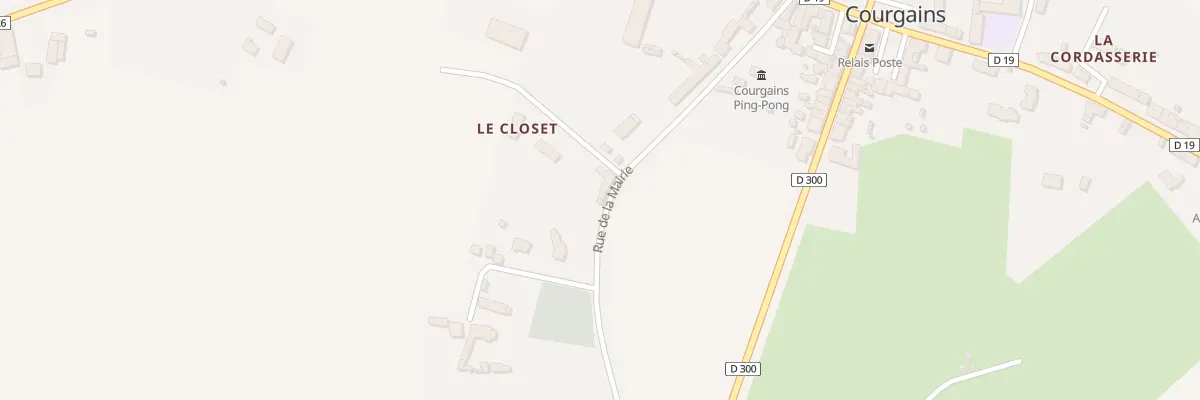 Plan du 16 Rue de la Mairie à Courgains