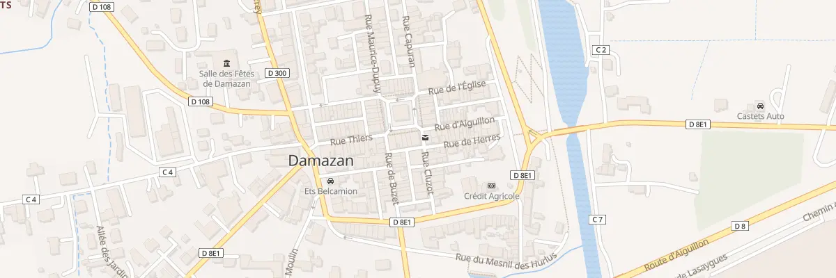 Plan du 5008 Pl Armand-Fallières à Damazan