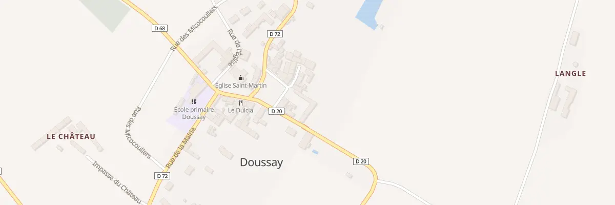 Plan du 22 Pl de la Liberté à Doussay