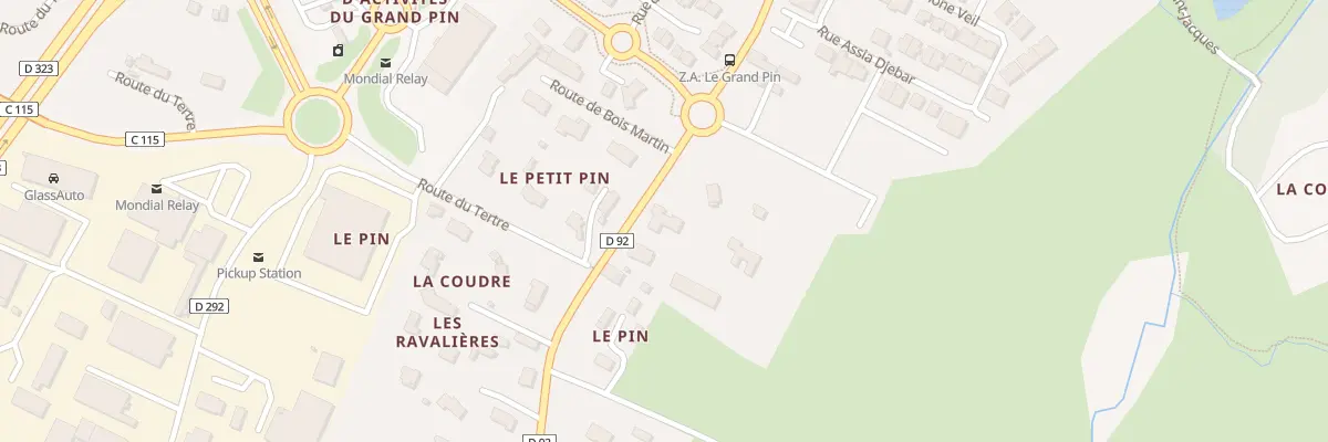 Plan du 25 Rte de Bois Martin à Changé