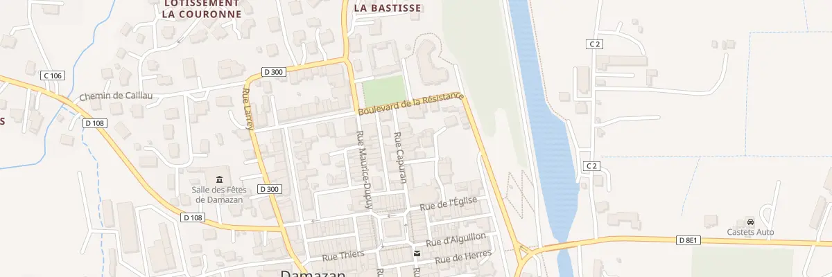 Plan du 5003 Rue Capuran à Damazan