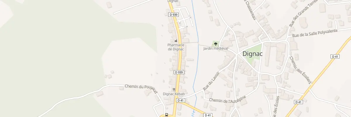 Plan du 50 Rue de la Clef d’Or à Dignac