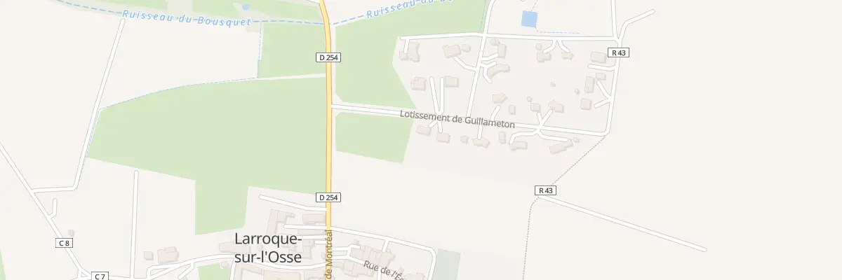 Plan du 5123 A Guillameton à Larroque-sur-l’Osse