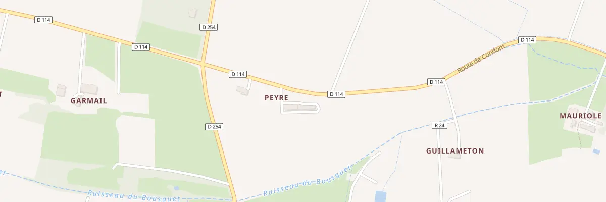 Plan du 5091 A Peyre à Larroque-sur-l’Osse