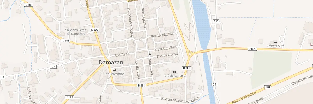 Plan du 6 Rue d’Aiguillon à Damazan