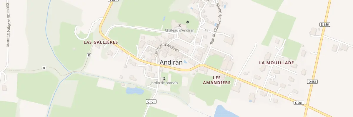 Plan du 39 Le Bourg à Andiran