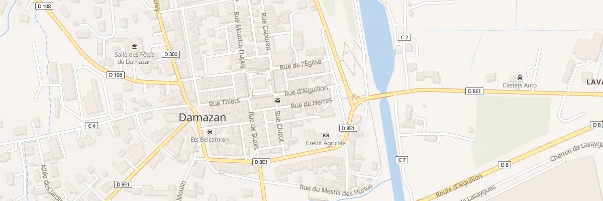 Plan du 14 Rue d’Aiguillon à Damazan