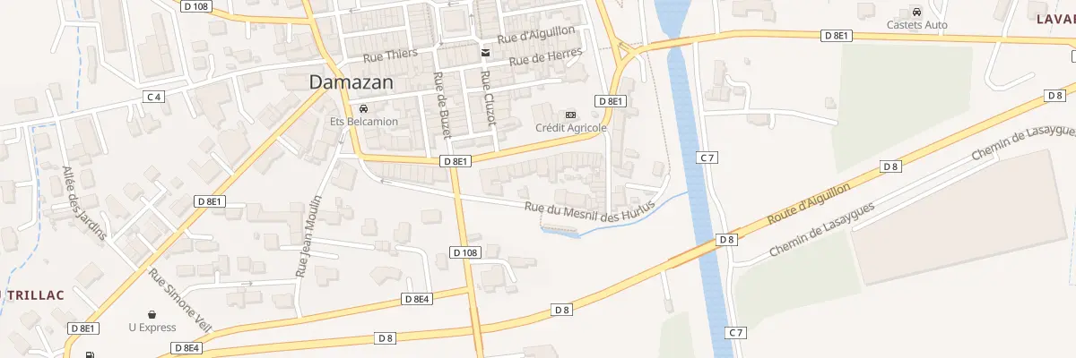 Plan du 5152 Bd du Midi à Damazan