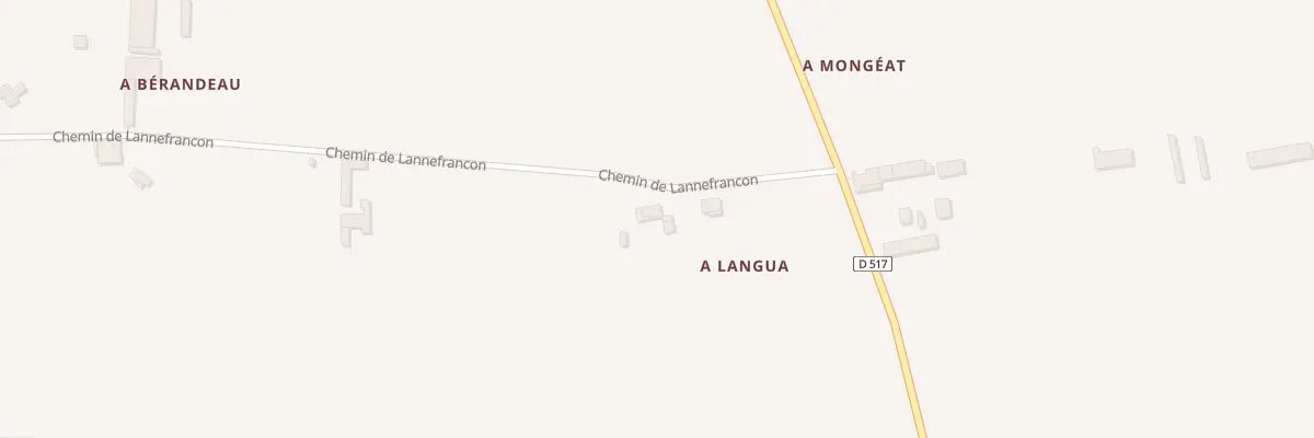 Plan du 5886 A Langua à Aux-Aussat