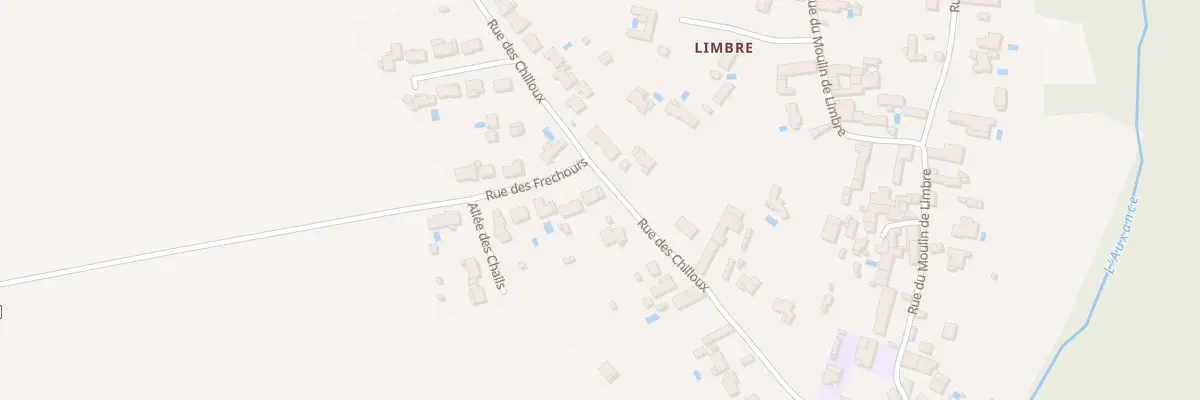 Plan du 1 Rue des Frechours à Migné-Auxances