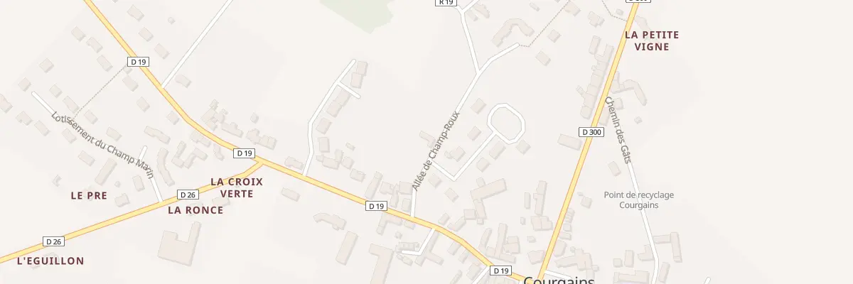 Plan du 5 All de Champ Roux à Courgains