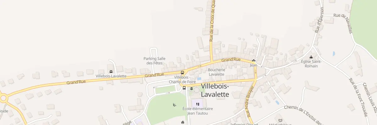 Plan du 44 Gr Grand Rue à Villebois-Lavalette