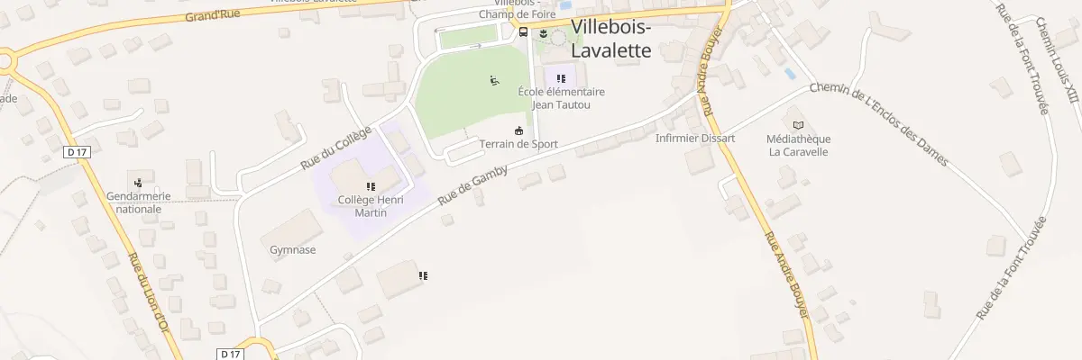 Plan du 19 Rue de Gambi à Villebois-Lavalette