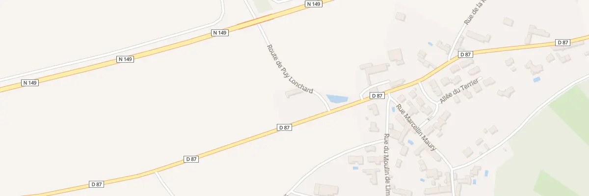 Plan du 1 Rte de Puy Lonchard à Migné-Auxances