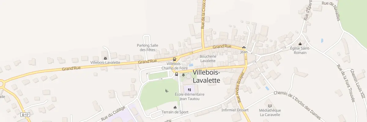 Plan du 5 Pl du Champ de Foire à Villebois-Lavalette