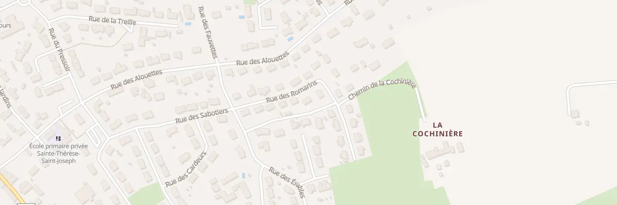 Plan du 12 Rue des Romarins à Teloché