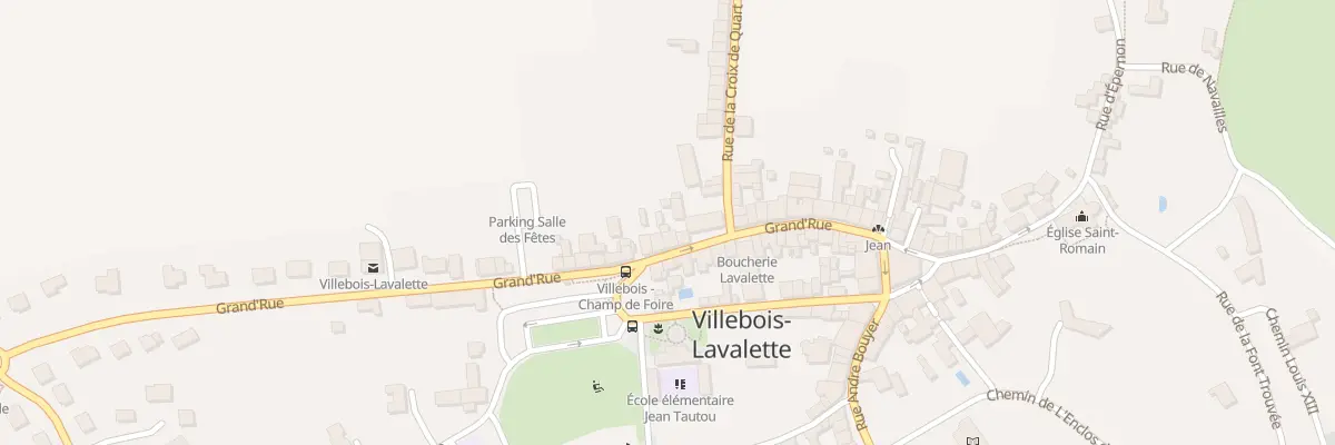 Plan du 38 Gr Grand Rue à Villebois-Lavalette