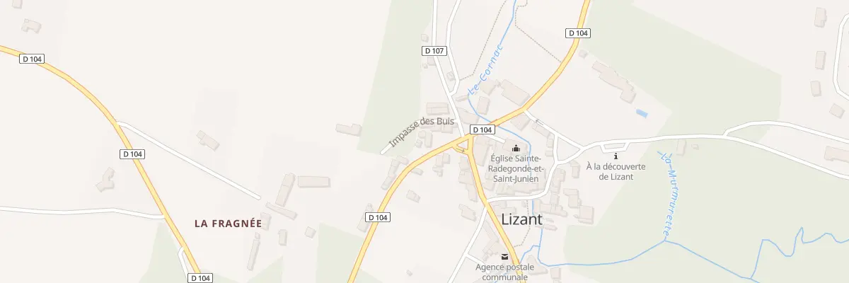 Plan du 6 Rue des Aubergistes à Lizant