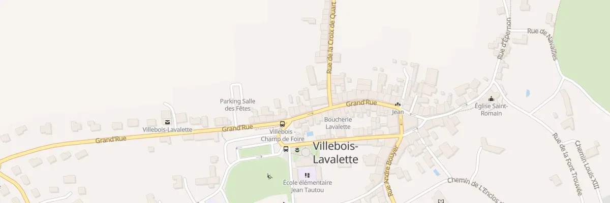 Plan du 36 Gr Grand Rue à Villebois-Lavalette