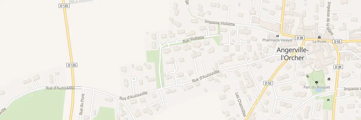 Plan du 24 Rue d’Auzouville à Angerville-l’Orcher