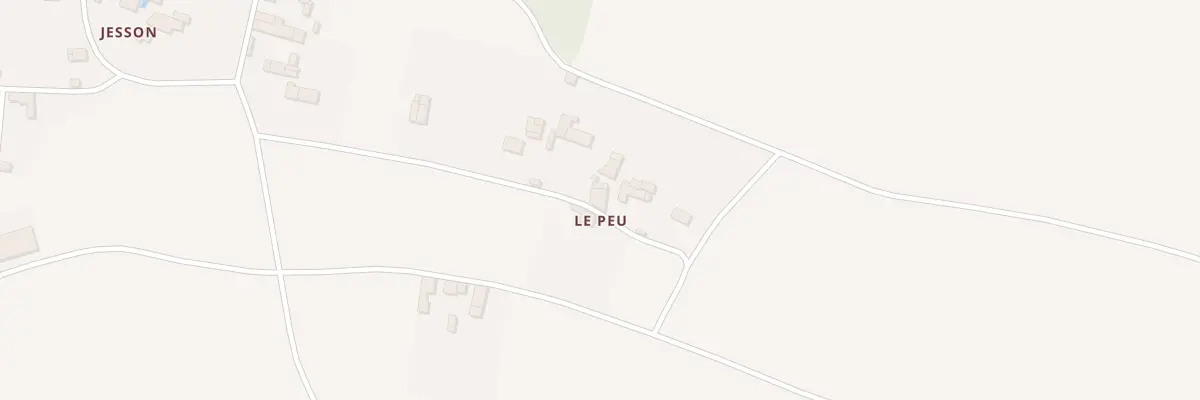 Plan du 5412 Le Peux à Blanzay