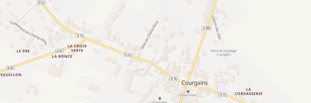 Plan du 13 La Groie à Courgains