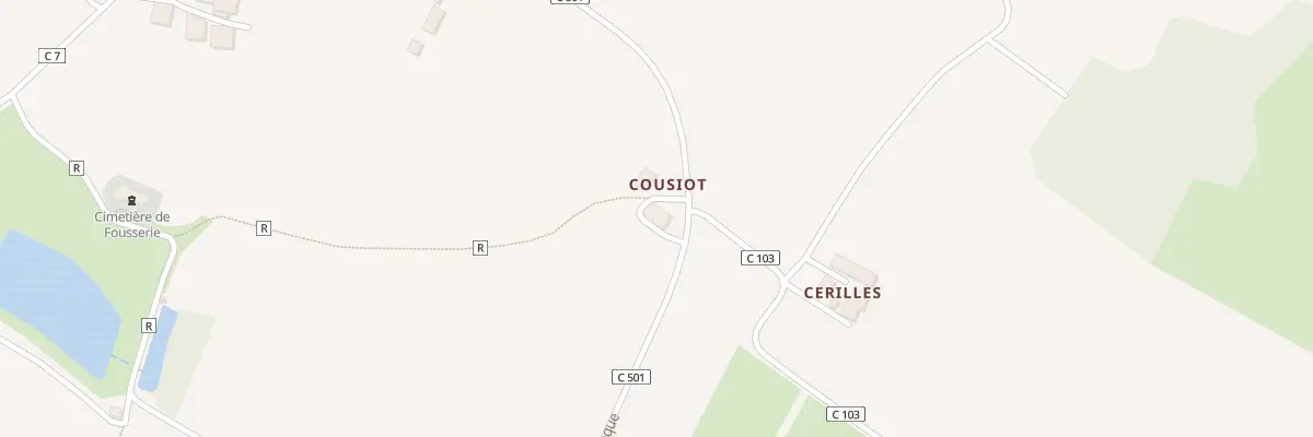 Plan du 5129 Cousiot à Lannes