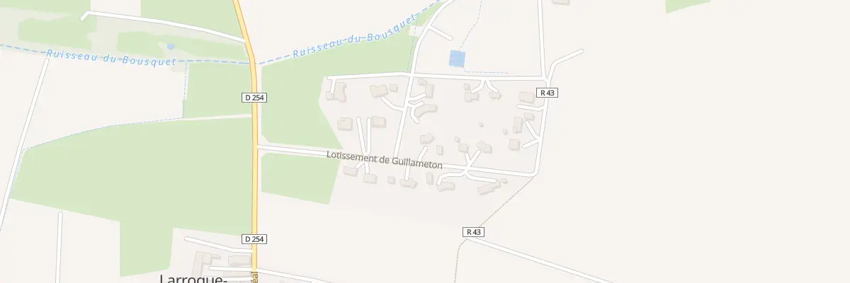 Plan du 9 Lot de Guillameton à Larroque-sur-l’Osse