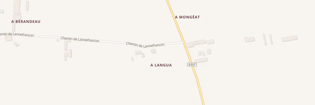 Plan du 5005 A Langua à Aux-Aussat