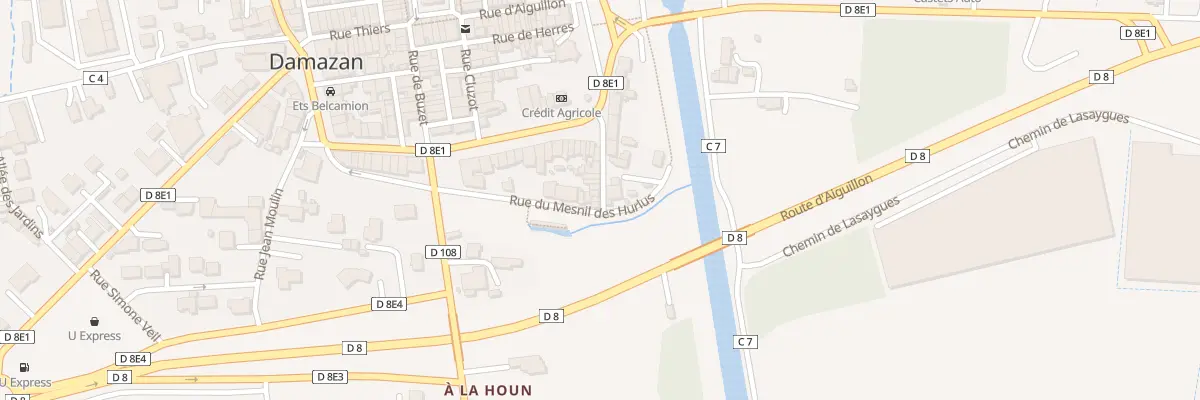 Plan du 5135 Rue de la Fontaine à Damazan