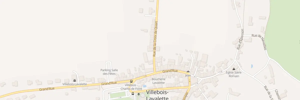 Plan du 7 Rue de la Croix de Quart à Villebois-Lavalette