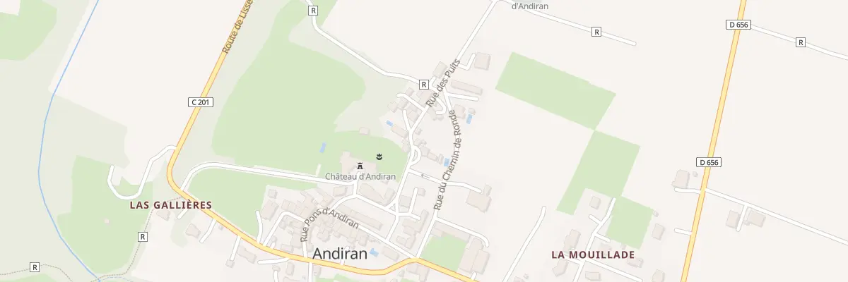 Plan du 8 Le Bourg à Andiran