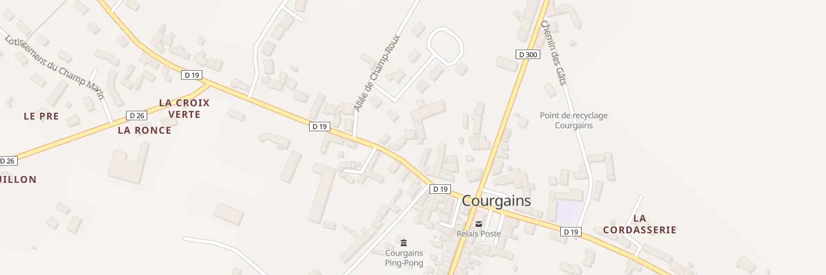 Plan du 8 Rue de Chateau Girard à Courgains