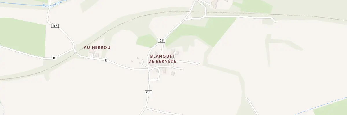 Plan du 5070 Au Blanquet de Bernede à Lauraët