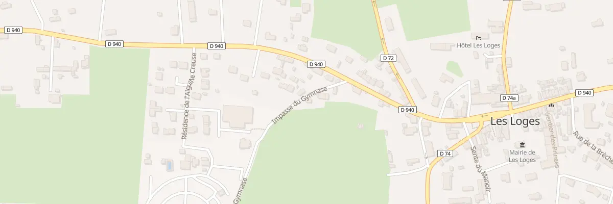 Plan du 61 Imp du Gymnase aux Loges
