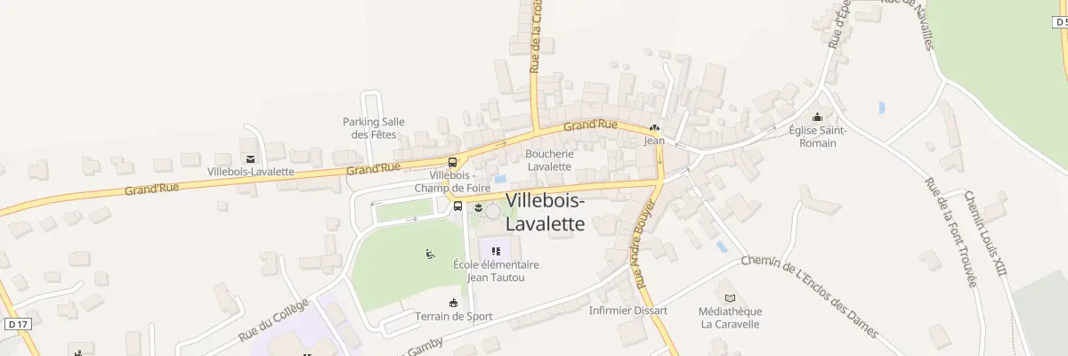 Plan du 22 Rue des Rampeaux M Petiot à Villebois-Lavalette