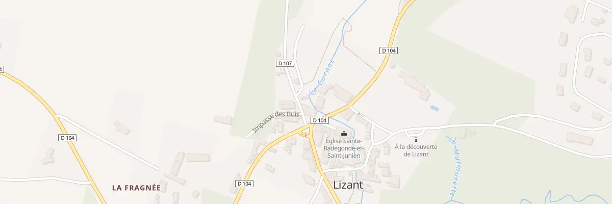 Plan du 2 Rue du Bourrelier à Lizant