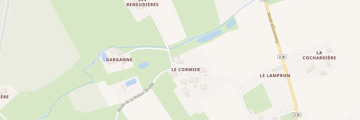 Plan du 2 Che des Reneudières à Mayet